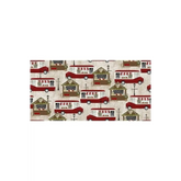 Fabric, "Cocoa Trucks" Pattern - A Christmas to Remember By Beth Albert, Beige